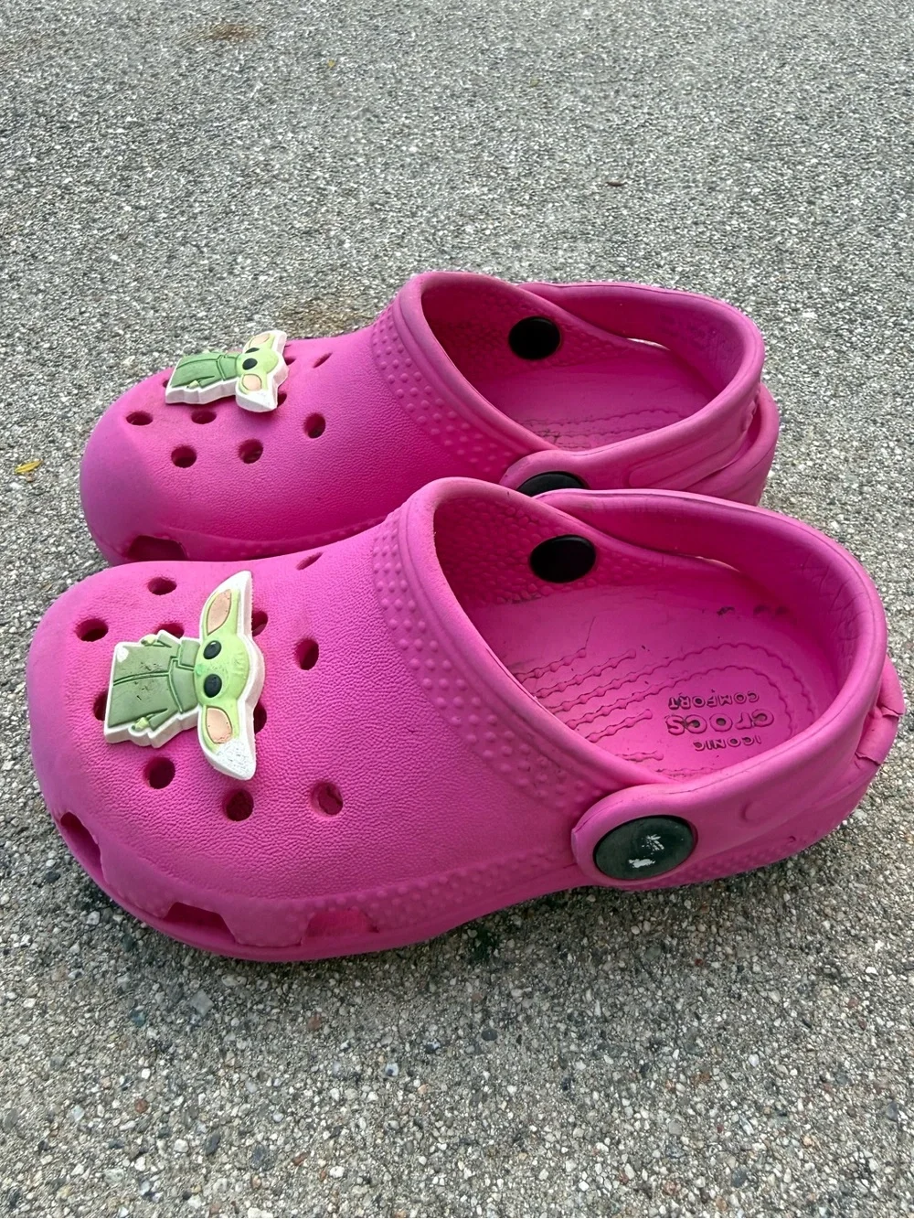 Crocs Pink Clogs Kids Size C7 Toddler Slip On Water Shoes preloved